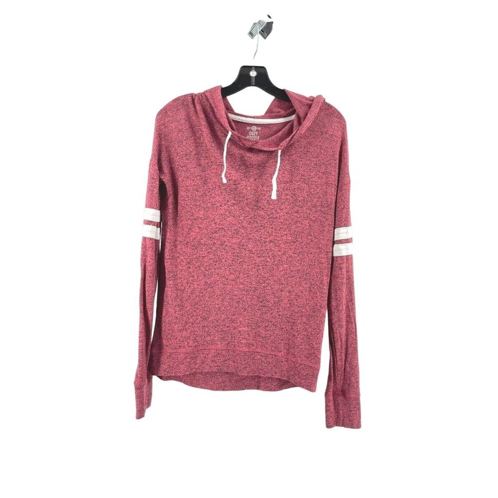 Authentic American Heritage Knit Long Sleeve Hooded Sweater Hoodie Pink Size XS